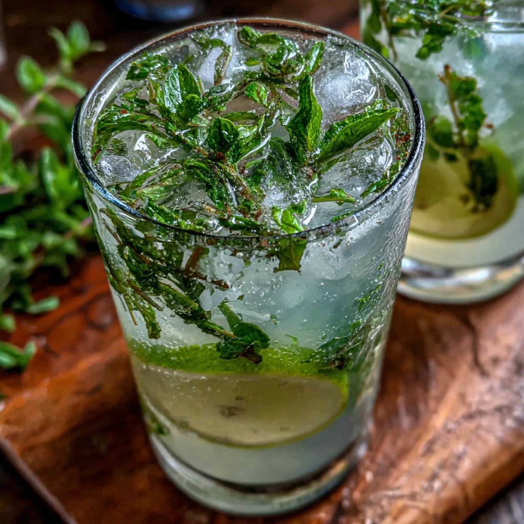 Fresh Mint Lemon Spring Drink