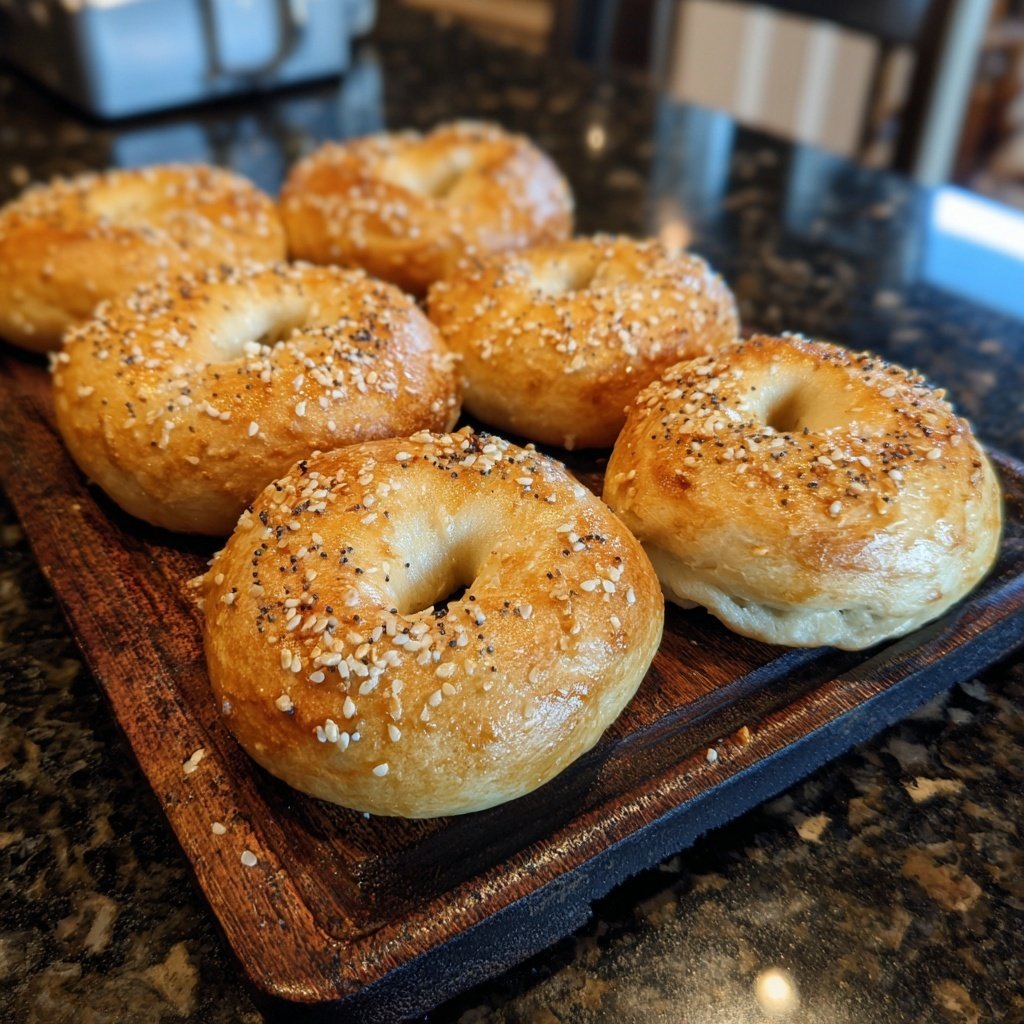 Soft Bagels Made With Greek Yogurt