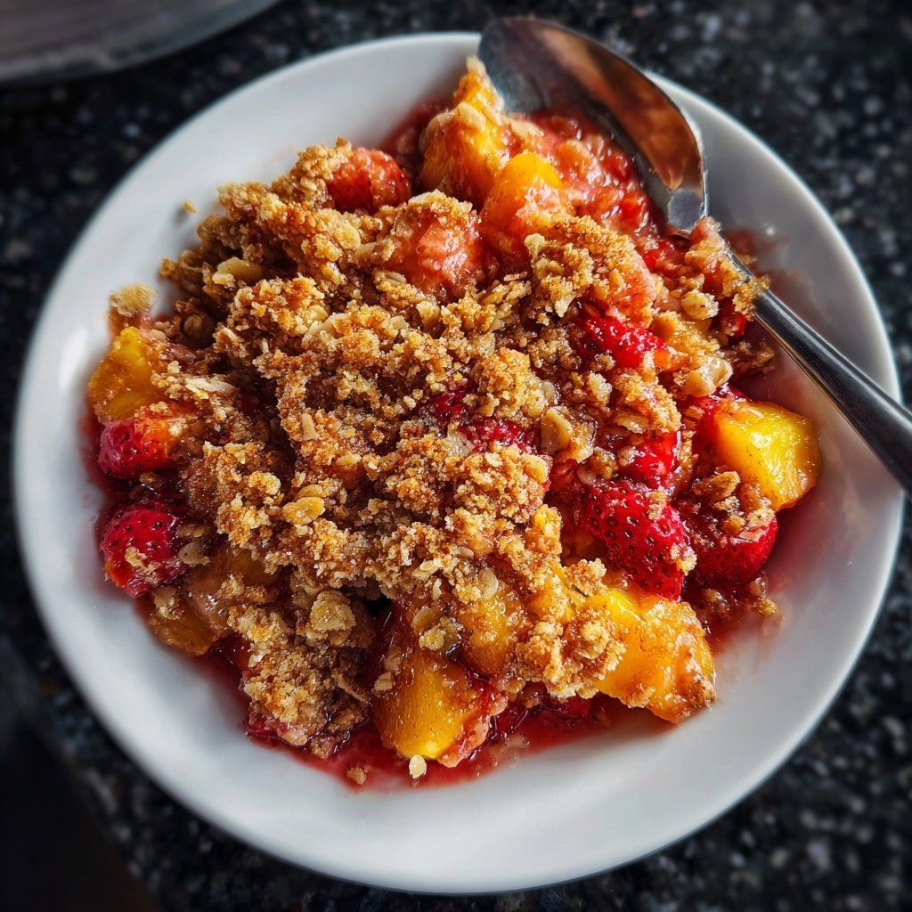 Strawberry Peach Crisp