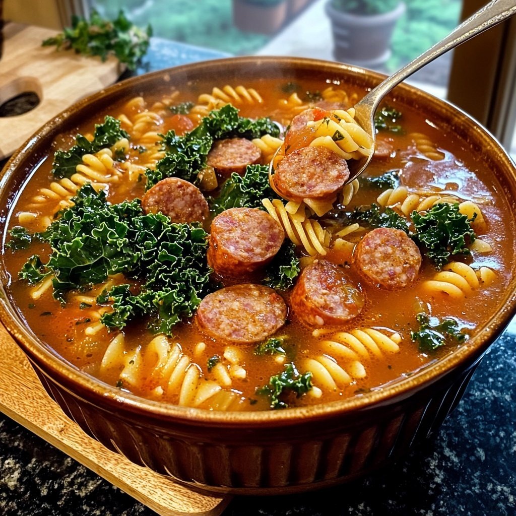 Italian Sausage Pasta Soup