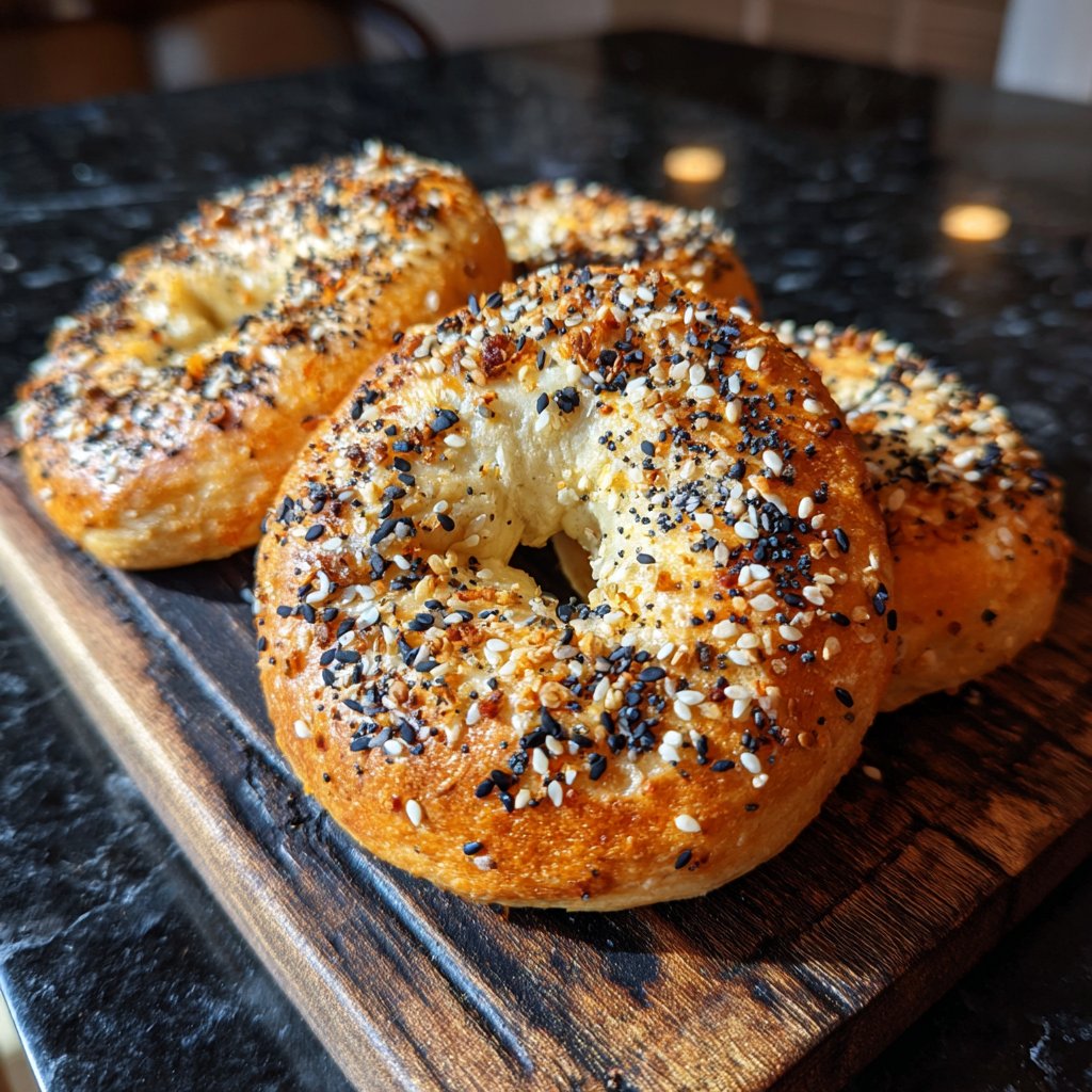 Soft Air Fryer Yogurt Bagels