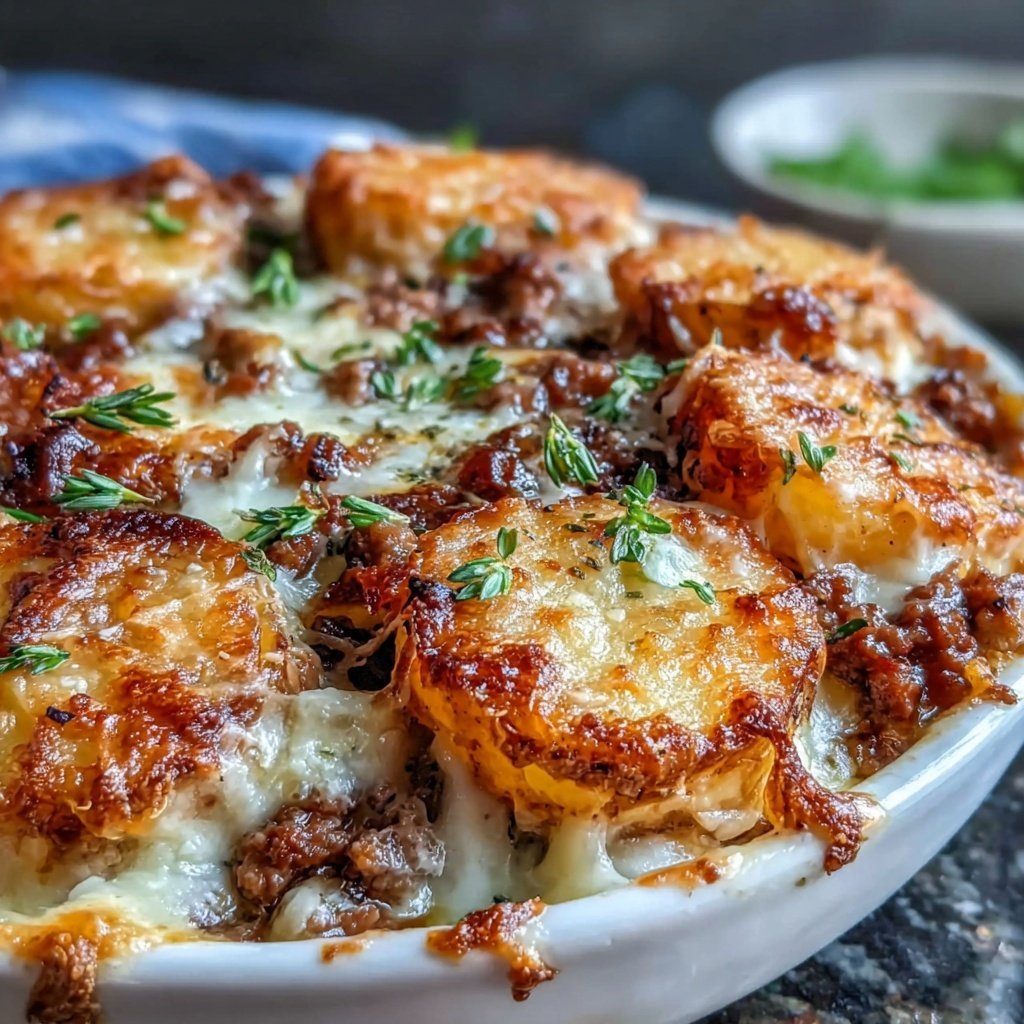 Ground Beef And Potato Bake