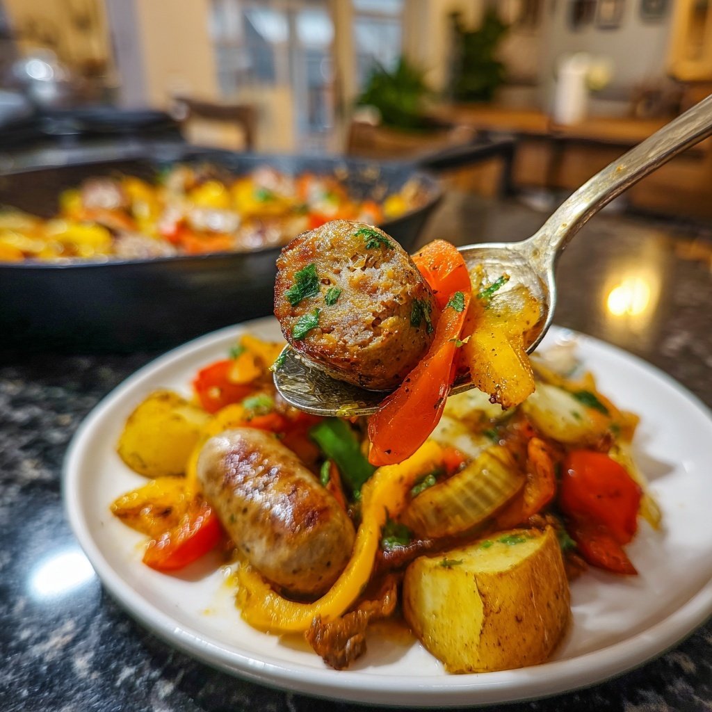 One Pan Sausage And Veggie Dinner
