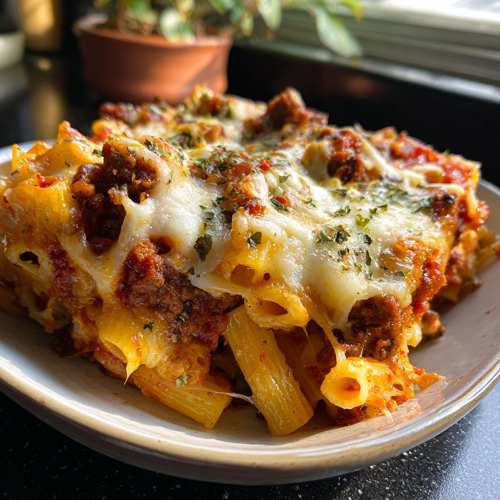 Classic Comfort Food Baked Ziti
