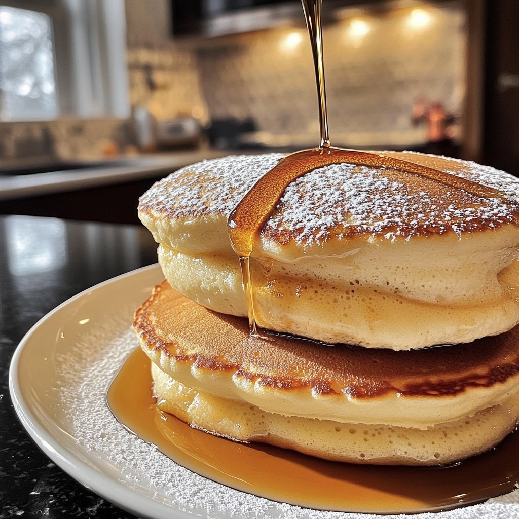 Fluffy Japanese Soufflé Pancakes