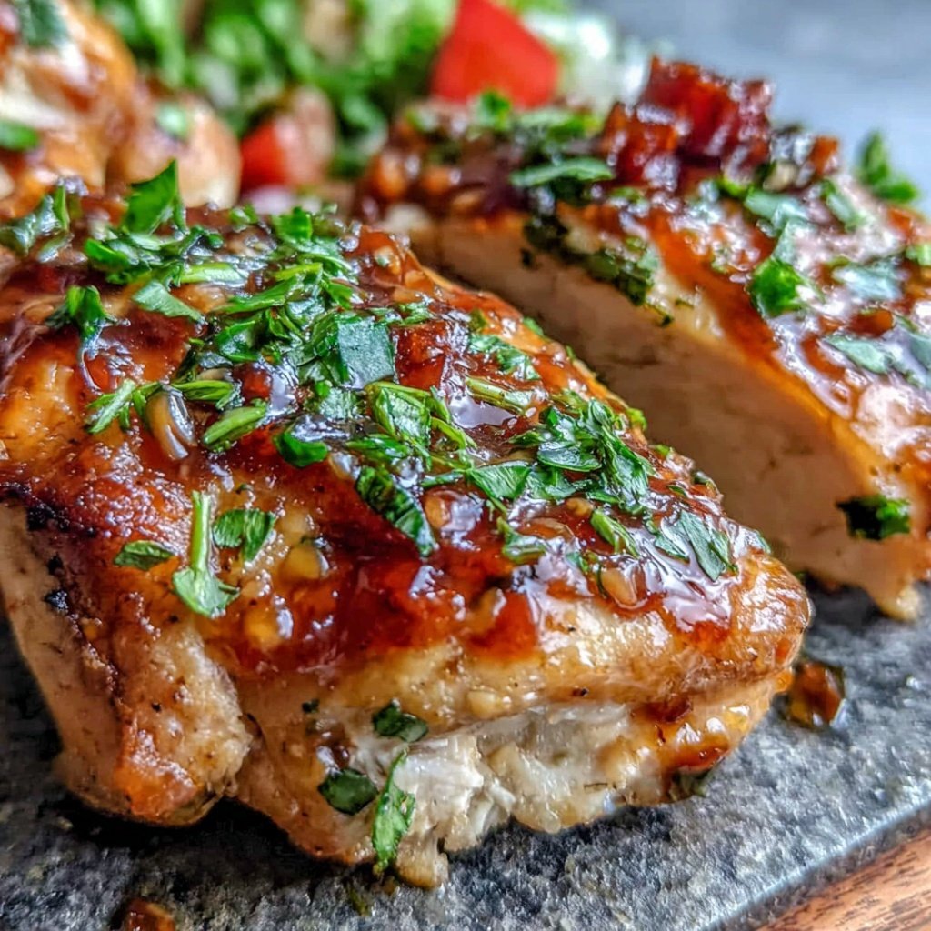Healthy Chicken With Honey Mustard Glaze